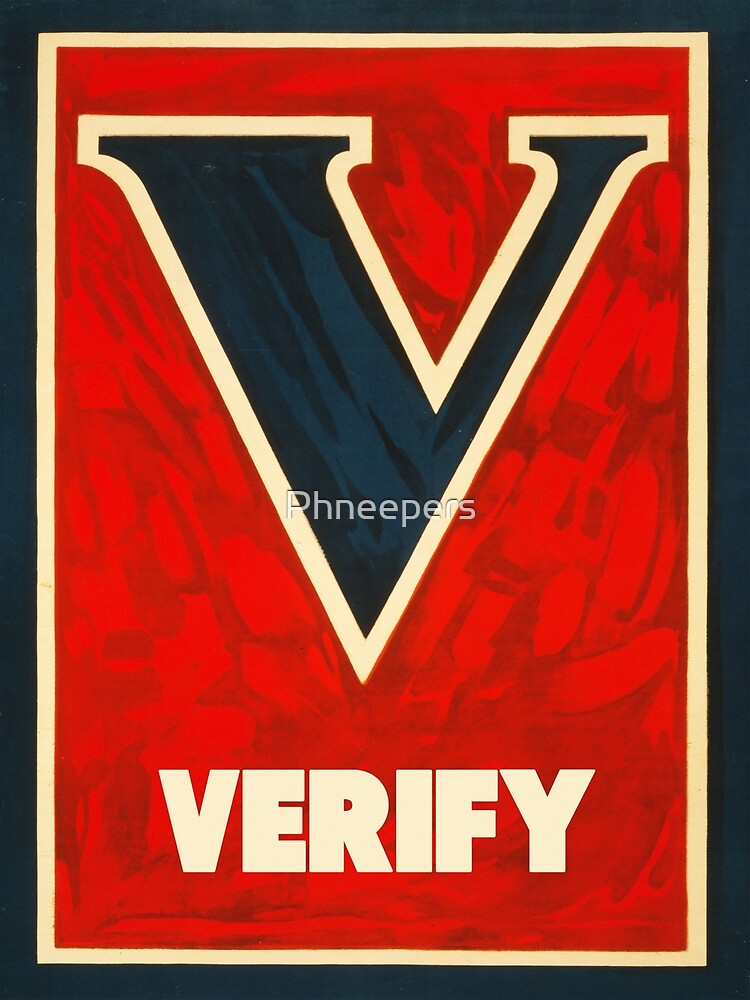 Discover Don't Trust, Verify Premium Matte Vertical Poster