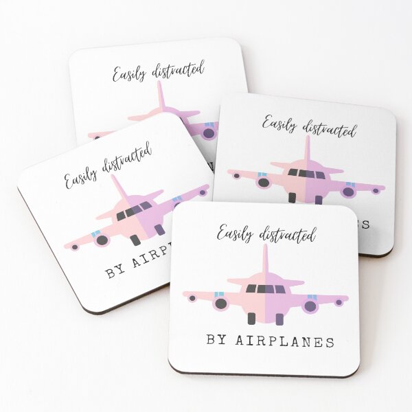 Item preview, Pink and lavender easily distracted by airplanes  designed and sold by Crazy-art-land.