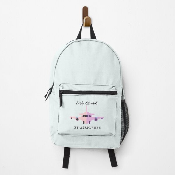 Item preview, Pink and lavender easily distracted by airplanes designed and sold by Crazy-art-land.