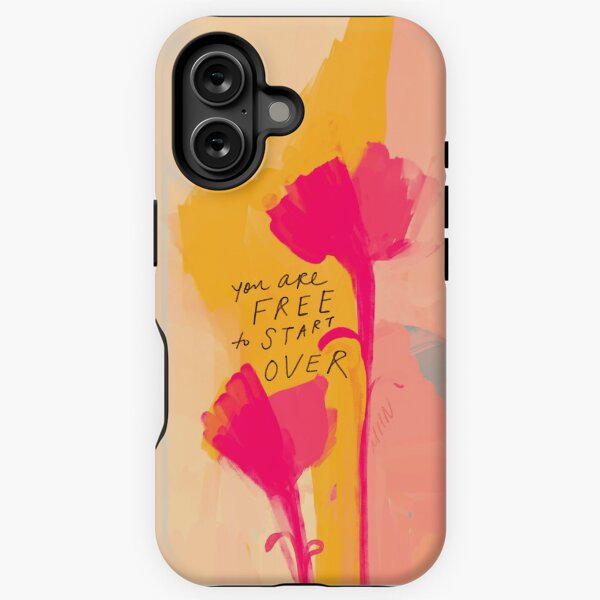 Aperçu de l'œuvre Vous êtes libre de recommencer - Citation inspirante et art floral abstrait par Morgan Harper Nichols créée et vendue par morgansgoods.