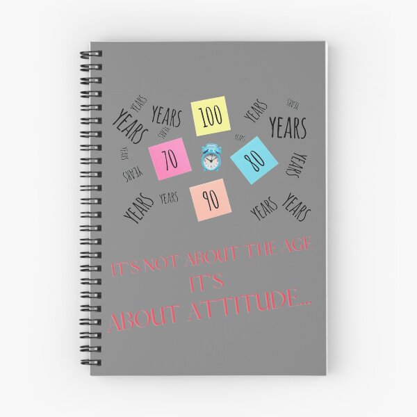 Item preview,  Funny It's Not About The Age It's About Attitude  Design designed and sold by VandJStore.