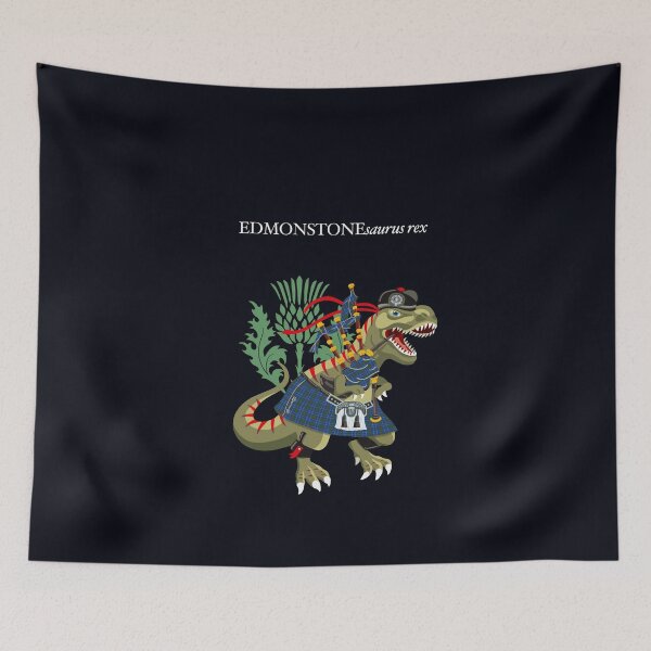 Item preview, Clanosaurus Rex: EDMONSTONEsaurus rex Edmonstone  Family Tartan designed and sold by Lisa Rotenberg.