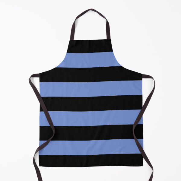 Item preview, Medium DANUBE BLUE and BLACK Horizontal STRIPES designed and sold by RachelMacht.