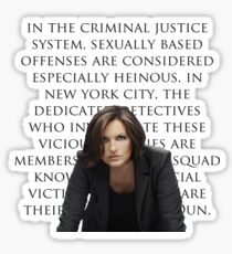 Benson and SVU intro Sticker