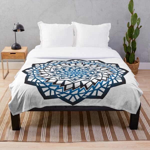 Item preview, blue gradient mosaic mandala designed and sold by Ingrid Kumar.