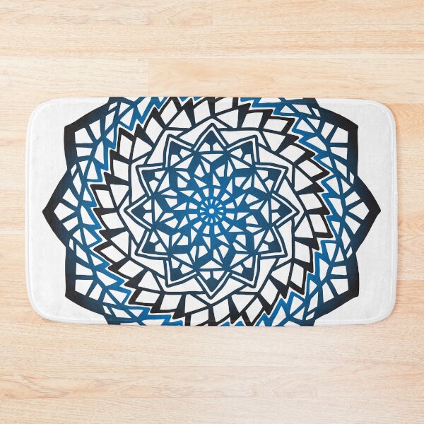 Item preview, blue gradient mosaic mandala designed and sold by Ingrid Kumar.