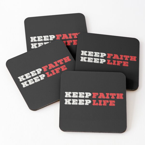 Item preview, Keep Faith Keep Life - Motivational designed and sold by S Cube Design.