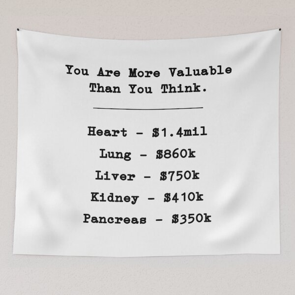 Item preview, You Are More Valuable Than You Think. designed and sold by MinmalistValley.