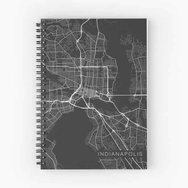 Item preview, Indianapolis Map, USA - Gray designed and sold by MainStreetMaps.
