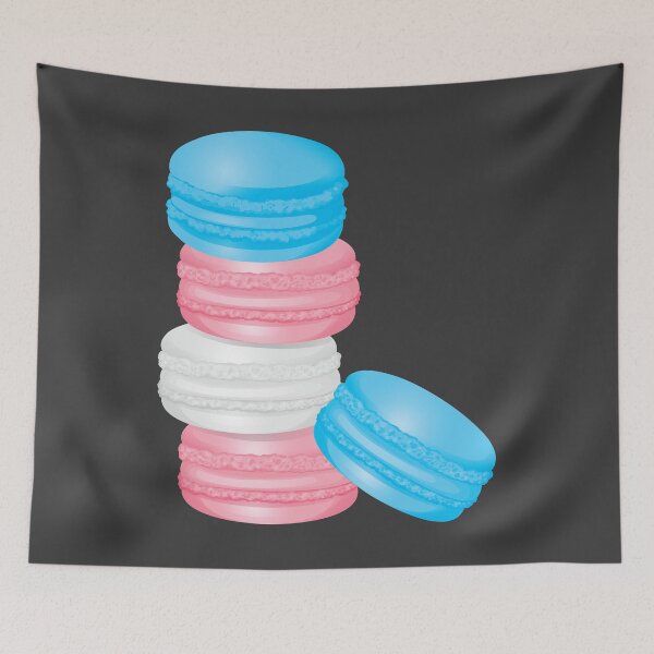 Artikelvorschau, Trans Pride Macaron Geschenk, Transgender Bunte Süße Pastell Dessert, Transsexuelle Macaron LGBT+ entworfen und verkauft von ArtsyloShop.