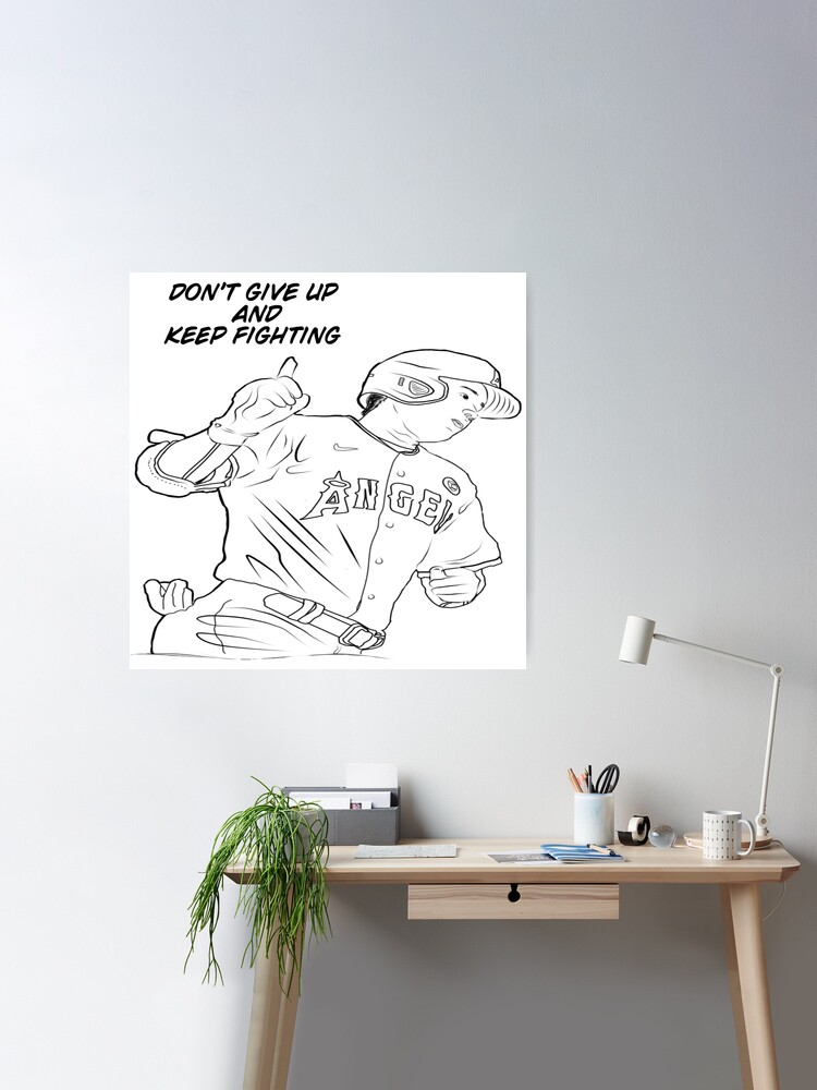 Shohei Ohtani 1000 Career Strikeouts MLB and NPB Home Decor Poster