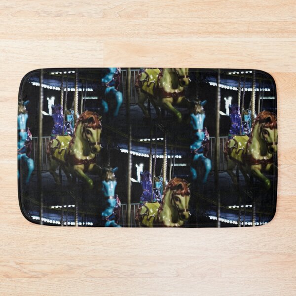 Item preview, Horses on Carousel Merry Go Round at Carnival in Nighttime designed and sold by Stephen Orsillo.