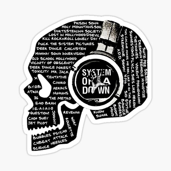 skull music Sticker