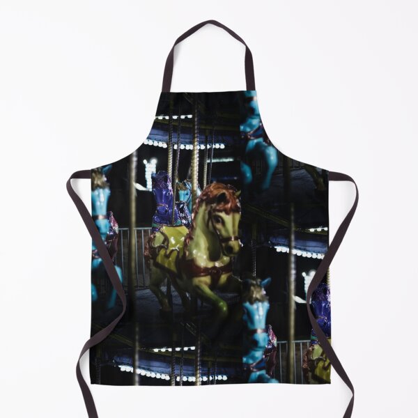 Item preview, Horses on Carousel Merry Go Round at Carnival in Nighttime designed and sold by Stephen Orsillo.