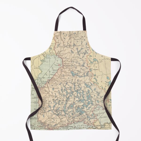 Item preview, Old Finland Map (1923) Vintage Finnish Atlas designed and sold by BravuraMedia.