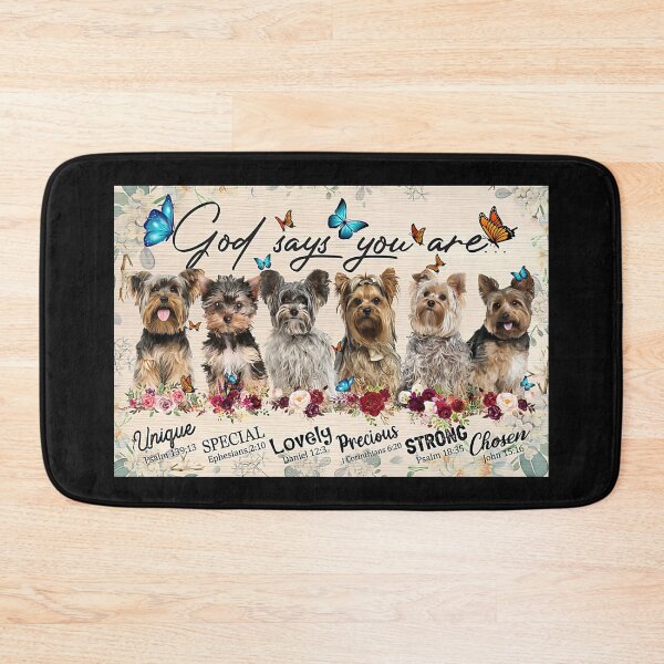 Item preview, God Says You Are - Jesus Love Yorkshire Terriers Dog - Jesus Yorkshire Terriers designed and sold by MagicatcoArt.