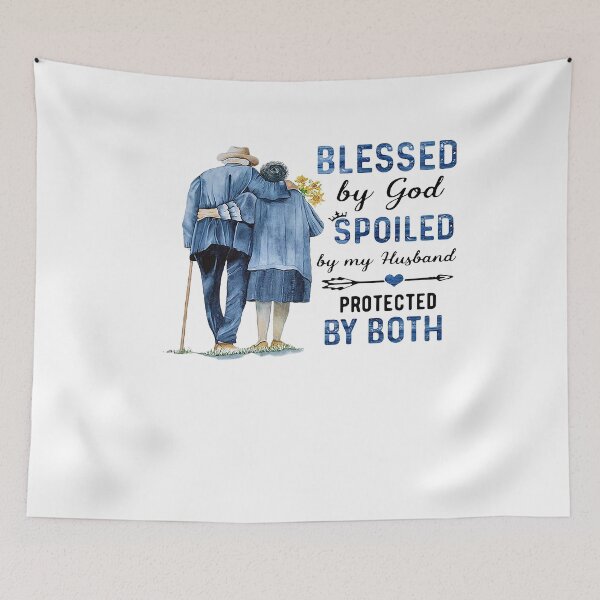 Item preview, BLESSED BY GOD SPOILED BY MY HUSBAND PROTECTED BY BOTH SHIRT designed and sold by NormaEng.