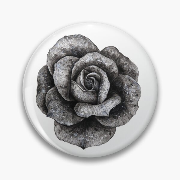 Artikelvorschau, Klassische Schwarz-Weiß-Rose entworfen und verkauft von FullMoon-sym.