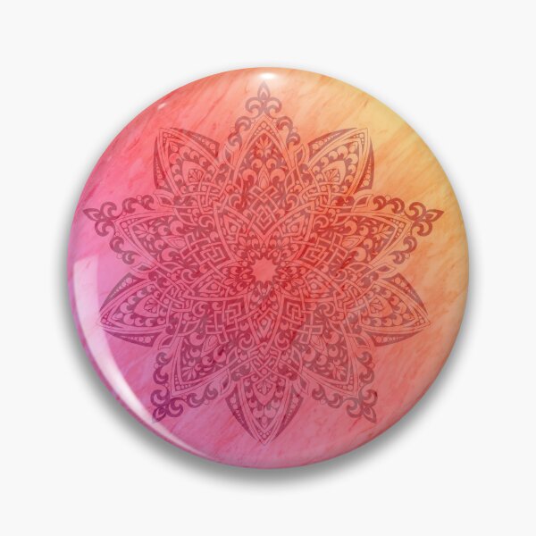 Item preview, Mandala. Red yellow background. designed and sold by AlTaminga.
