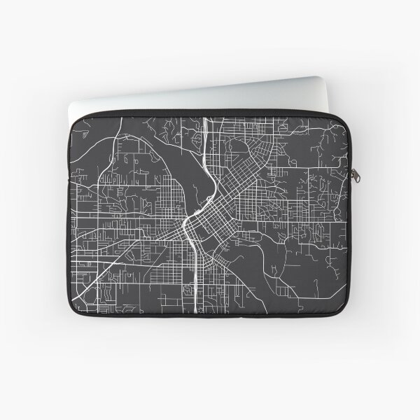 Item preview, Cedar Rapids Map, USA - Gray designed and sold by MainStreetMaps.