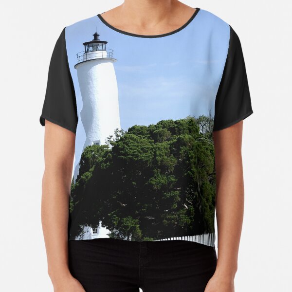 Ocracoke Island Lighthouse Chiffon Top