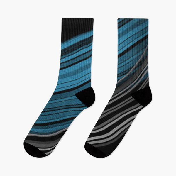 Artikelvorschau, Deep Sky Blue & Silver Lines abstrakte Kunst lines entworfen und verkauft von NexusArts.