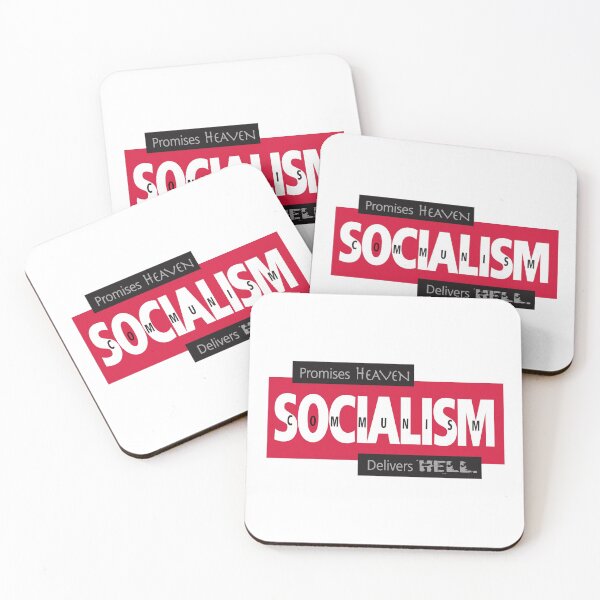 Item preview, ANTI SOCIALISM on white field designed and sold by skRB.