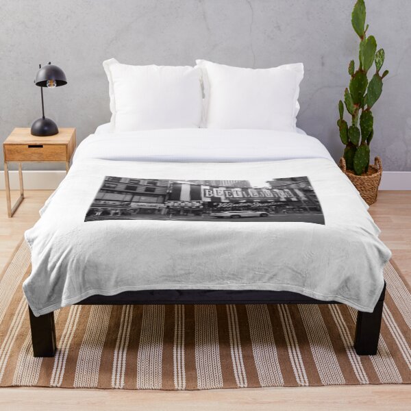 Beetlejuice on Broadway Black and white edition Throw Blanket
