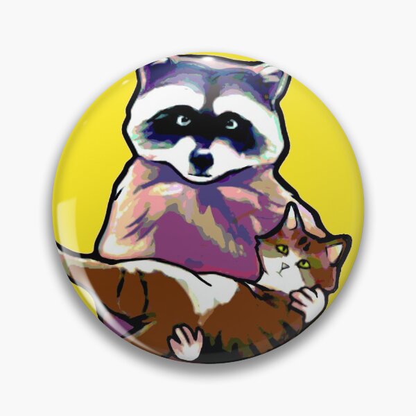 Item preview, ICONIC Raccoon Holding Cat Meme designed and sold by catifex.