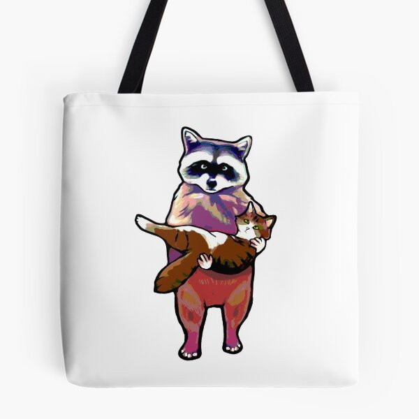 Item preview, ICONIC Raccoon Holding Cat Meme designed and sold by catifex.