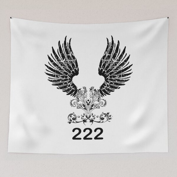Item preview, 222 angel number black gift designed and sold by alfa-rouk.