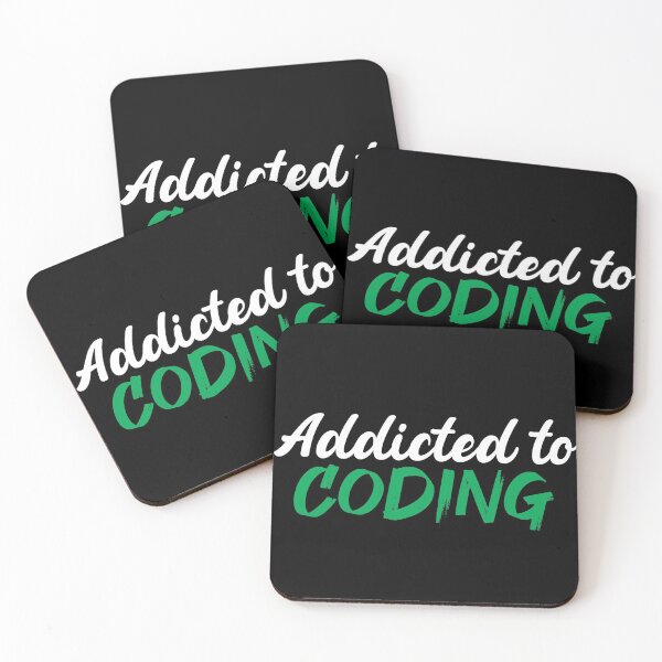 Item preview, Addicted to coding - Funny programming joke, Funny coding t-shirt, Gift for Programmers designed and sold by LahcenIqbi.