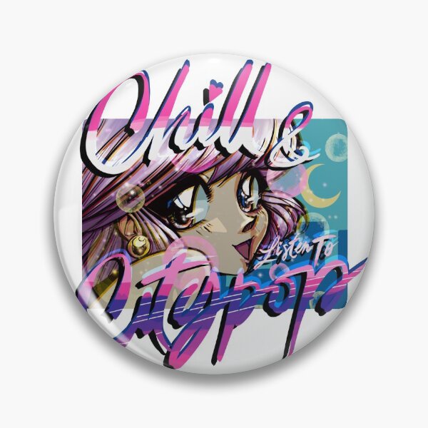 Item preview, "Chill and Citypop" Japanese chillhop Retro Girl designed and sold by KarenandShada.
