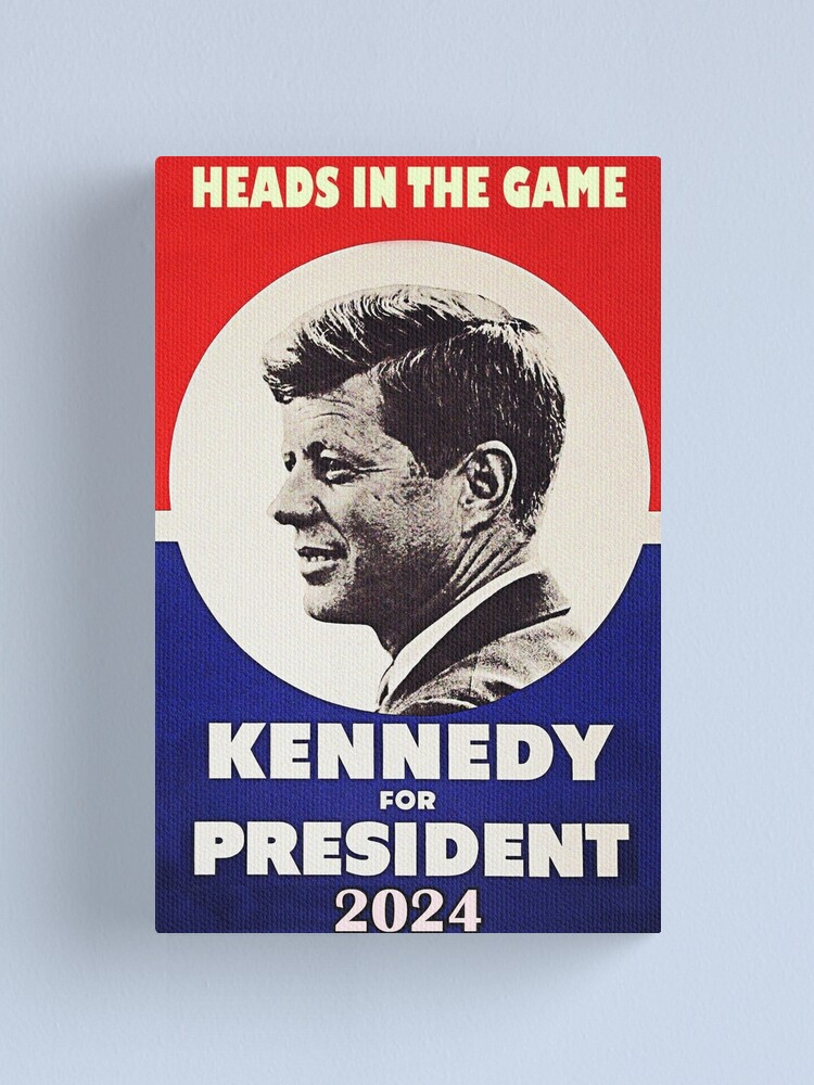 "Kennedy for President 2025 Heads In The Game" Canvas Print for Sale