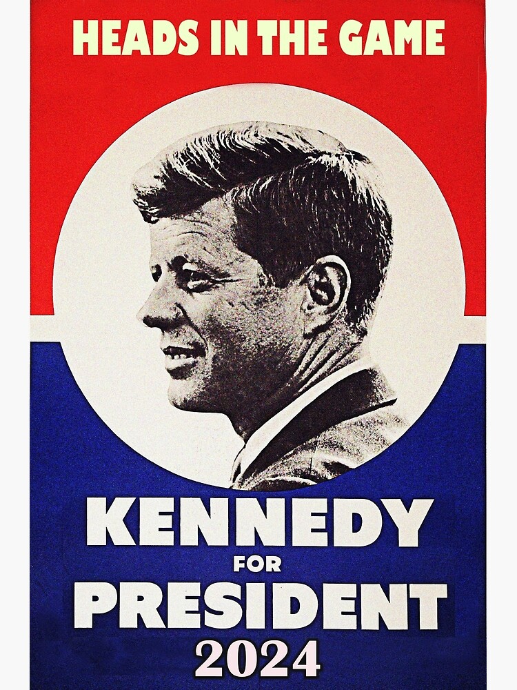 "Kennedy for President 2024 Heads In The Game" Canvas Print for Sale by undercovrorange