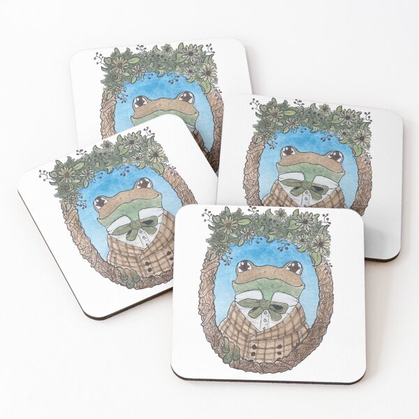 Item preview, Frog portrait designed and sold by LadyCaffiene.