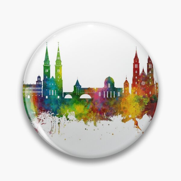 Item preview, Nürnberg Germany Skyline designed and sold by ArtPrints.