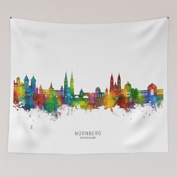Item preview, Nürnberg Germany Skyline designed and sold by ArtPrints.