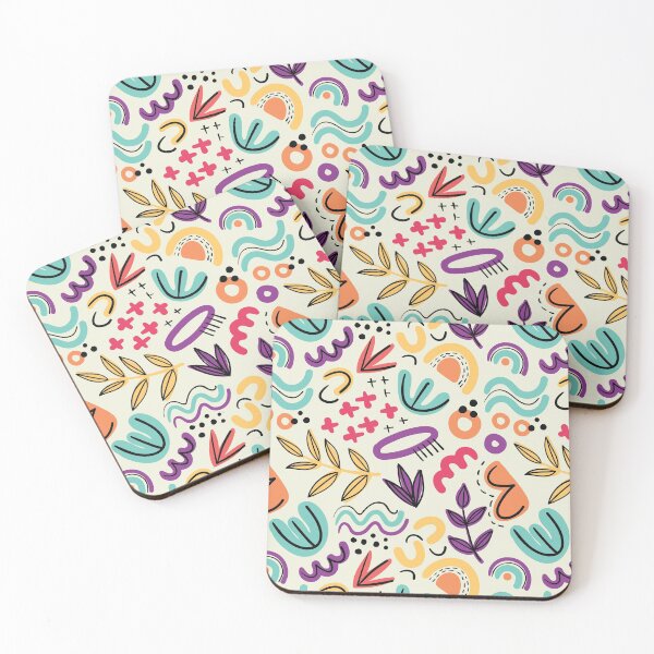 Item preview, Hand drawn abstract shapes pattern designed and sold by sasa-creations.