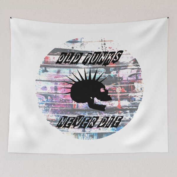 Item preview, old punks never die designed and sold by printhappy4you.