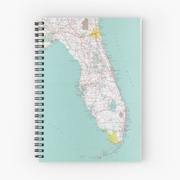 Item preview, Old Florida Map (1976) Vintage Sunshine State Atlas Weekender designed and sold by BravuraMedia.