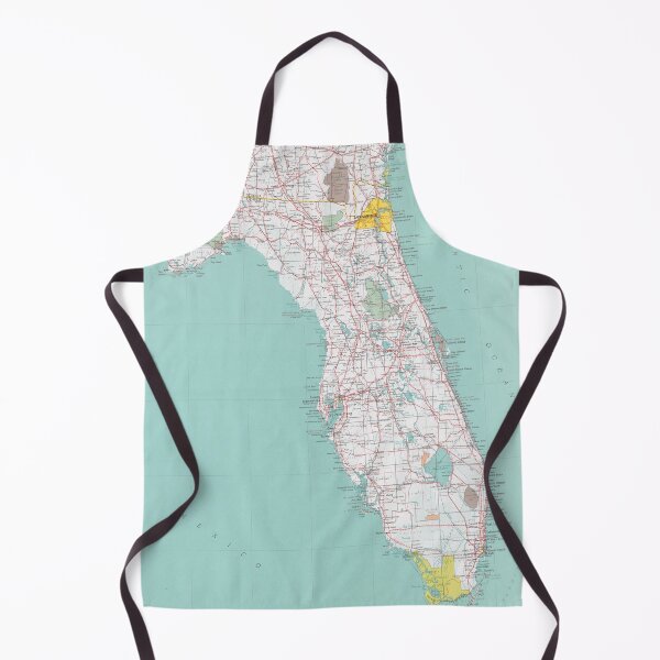Item preview, Old Florida Map (1976) Vintage Sunshine State Atlas Weekender designed and sold by BravuraMedia.