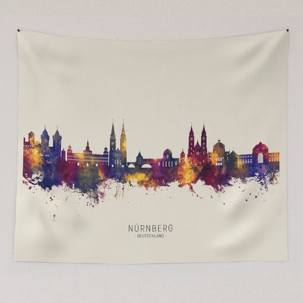 Item preview, Nürnberg Germany Skyline designed and sold by ArtPrints.