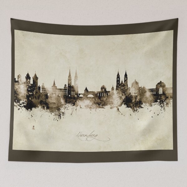 Item preview, Nürnberg Germany Skyline designed and sold by ArtPrints.