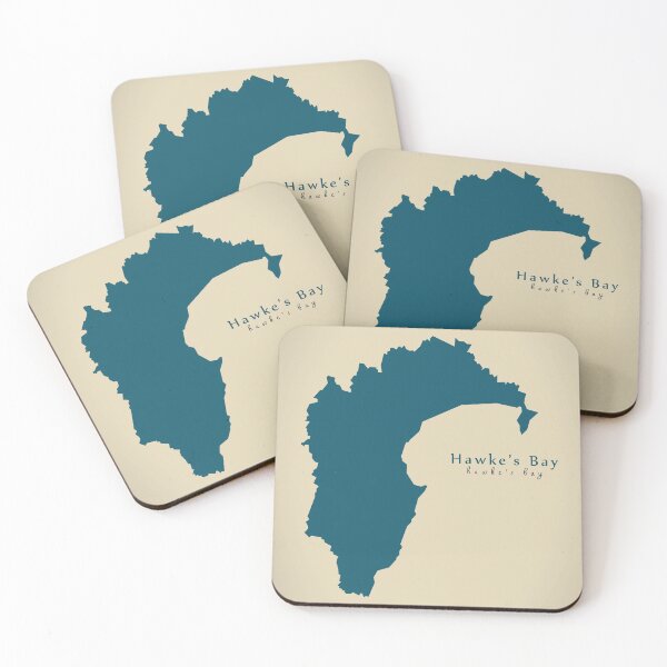 Item preview, Modern Map - Hawkes Bay region map New Zealand NZ designed and sold by Ingo Menhard.