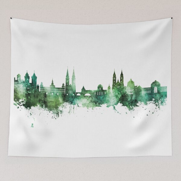 Item preview, Nürnberg Germany Skyline designed and sold by ArtPrints.
