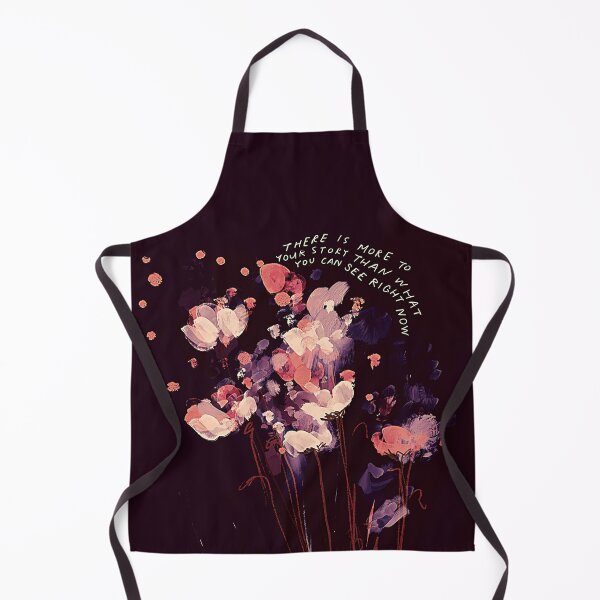 Item preview, There is more to your story - inspirational quote and dark floral abstract pink and purple flowers by Morgan Harper Nichols designed and sold by morgansgoods.