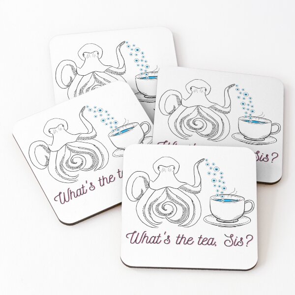 Item preview, Whats the Tea Sis, Trippy Octopus Little Teapot with eyeballs designed and sold by Ciara Shortall.