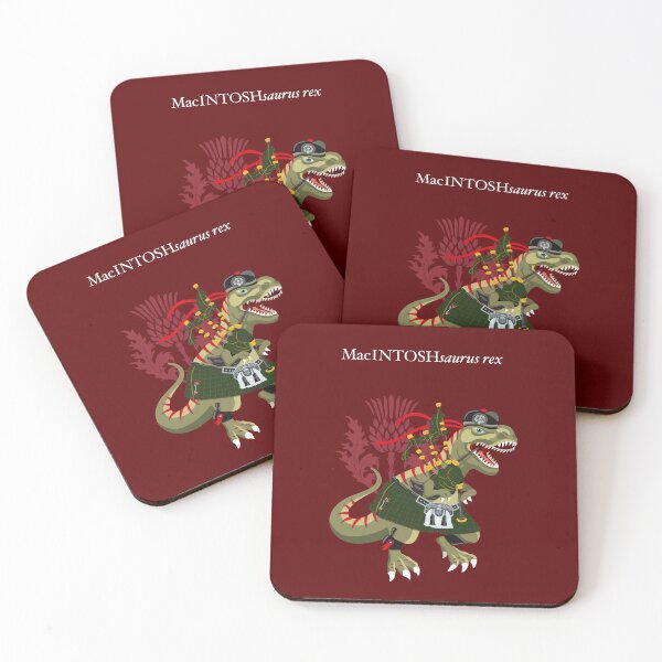 Item preview, Clanosaurus Rex: MacINTOSHsaurus rex MacIntosh McIntosh Family Tartan designed and sold by Lisa Rotenberg.