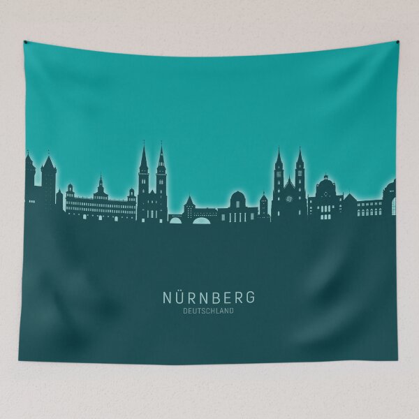 Item preview, Nürnberg Germany Skyline designed and sold by ArtPrints.